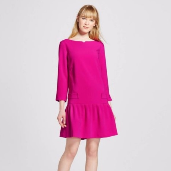 fuchsia pink dress outfit